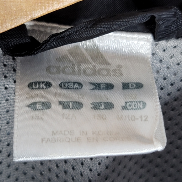 ADIDAS Nebraska Windbreaker Youth Size M 10-12 Black/Red/White - Picture 5 of 6